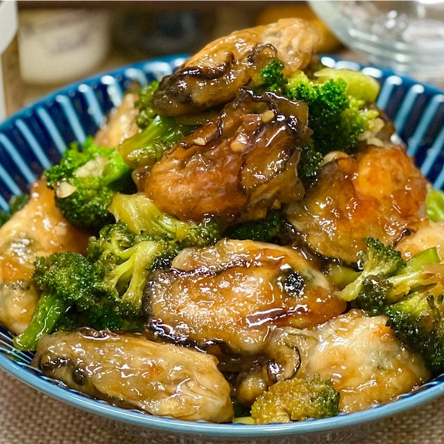 【レシピ】牡蠣とブロッコリーのガリバタ炒め