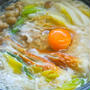 風邪予防&疲労回復の晩ごはん〜下仁田ねぎと生姜の豚しゃぶ煮込みうどん。