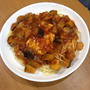 茄子入りミートソーススパゲッティ