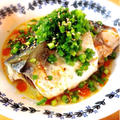 鯖のオイル煮でサバポン。