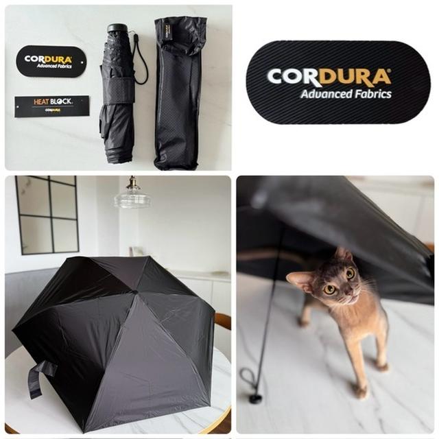 【PR】高機能素材「CORDURA」使用の、軽くて丈夫で撥水性の高い晴雨兼用折りたたみ傘