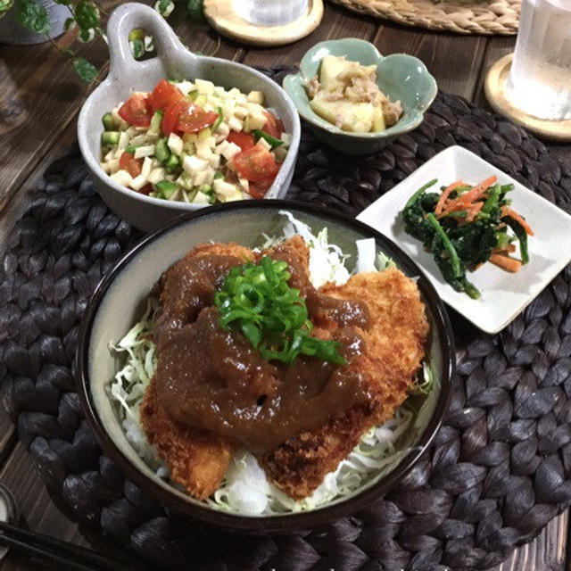 大好きな味噌かつ丼de試合2日前の献立…ぶつぶつぶつぶつ独り言。