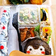 コウペンちゃん🍙入り弁当＆半田屋さんの冷やし中華のコスパに驚きすぎる件