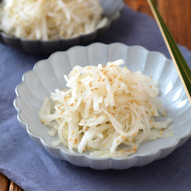 柚子胡椒大根。【大根たっぷり500g・火を使わない】のごはんの日。