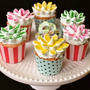 【お花畑のカップケーキ マシュマロデコ♪】ひな祭り・ホワイトデー・バースデーやイースターに！