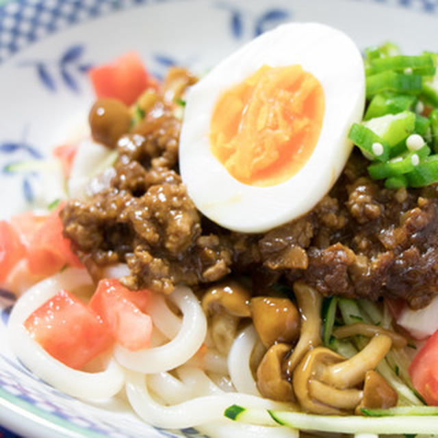 【圧力鍋レシピ】旨辛肉みそで、ジャージャーうどん