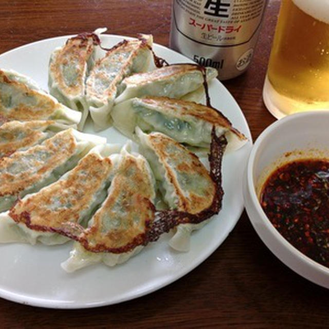 GWを言い訳に餃子で昼ビール