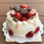 もうすぐひな祭り♡いちごもりもりデコレーションケーキ🍓【いちごデコケーキ】