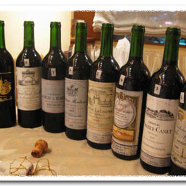 Wine Lovers ワイン会　1989年ボルドーの会　パルメ、ラスカーズ、モンローズ他