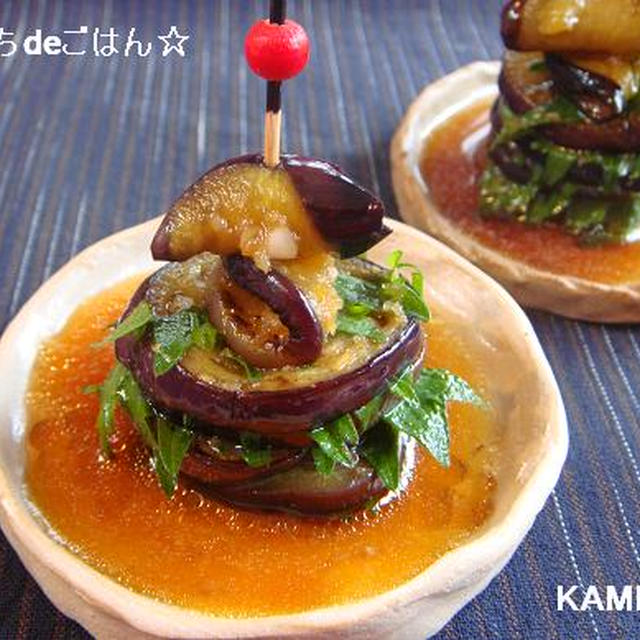 揚げ茄子の香味漬け♪懐かしいばーばの味☆