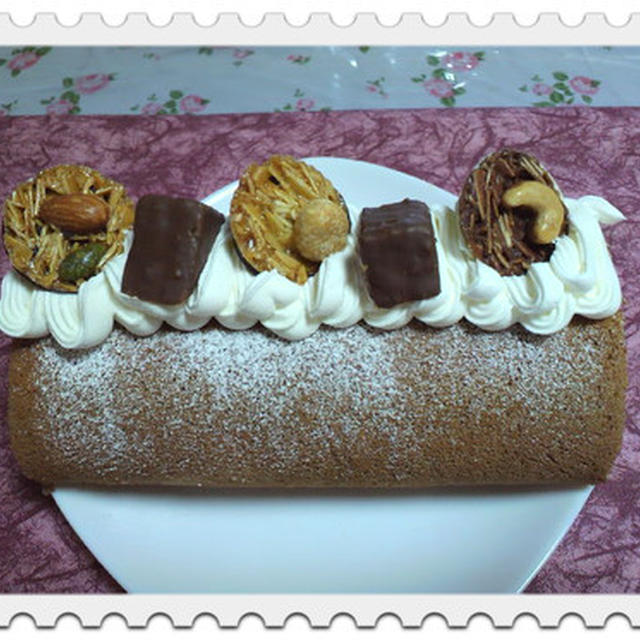 ＊むっちりなチョコロールケーキ＊