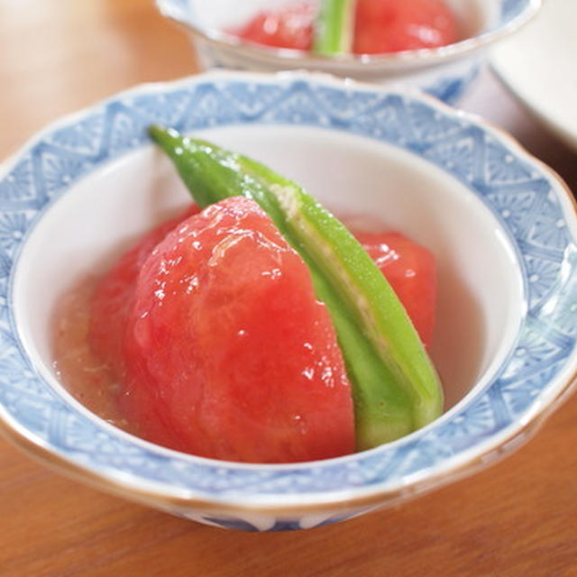 我が家で大人気！！夏のごちそう「冷た～いトマトの煮びたし」