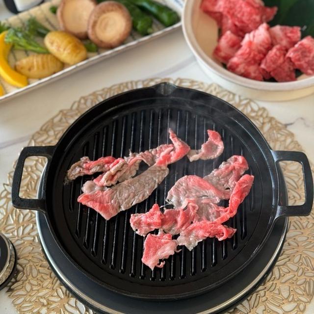 焼きしゃぶの夜ごはん
