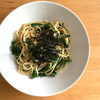 【レシピブログ】春菊のパスタ× 栃木の白