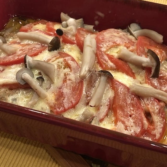 レンジだけで楽々♪トマトハンバーグ☆