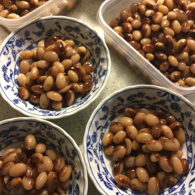心落ち着くために豆を炊く