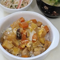 親子…いや、家族多すぎるやん？！野菜たっぷり親子丼