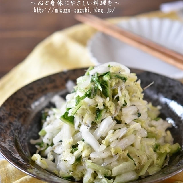 白菜の大量消費に！！お箸が止まらないやみつき白菜のサラダ