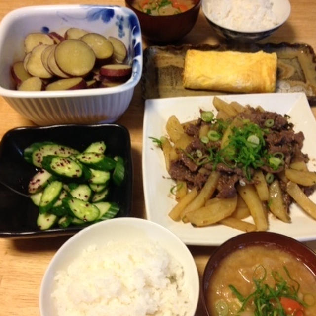 昨夜はスタミナ肉じゃがなど～