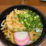 岡山駅構内の「吉備」のかき揚げうどん