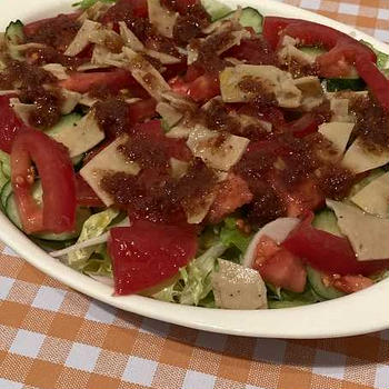 シェアする梅肉ドレッシングサラダ　レシピ　#レシピ　#プラントベースレシピ　#梅肉