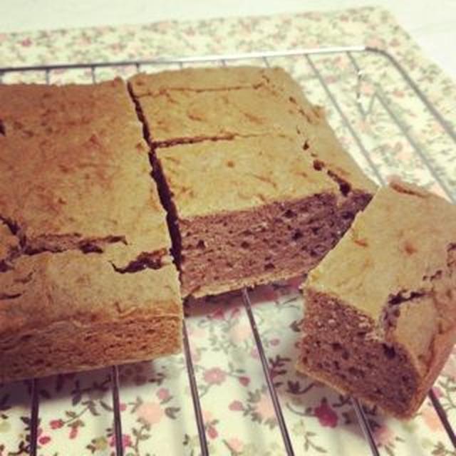 米粉でもっちり☆あんこときなこのブラウニー