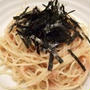 簡単美味しい辛子明太子スパゲッティー　と　カジキマグロのハーブ焼き