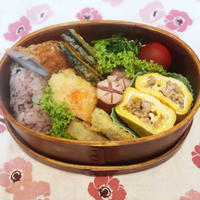 今週のお弁当いろいろと　日替わりランチと　アライグマ♪