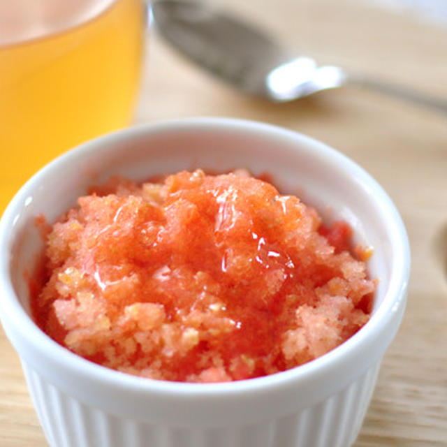 妊娠中のおやつ トマトをまるごと冷凍 トマトシャーベット の作り方 By 長 有里子さん レシピブログ 料理ブログのレシピ満載