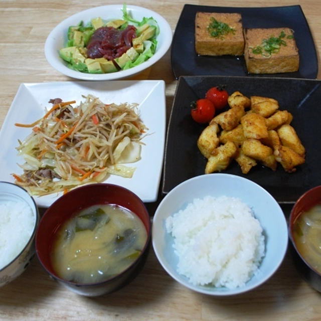 昨夜は鱈のカレー唐揚げなど～