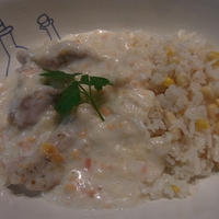鶏のクリーム煮 ♥ コーンライスに添えて