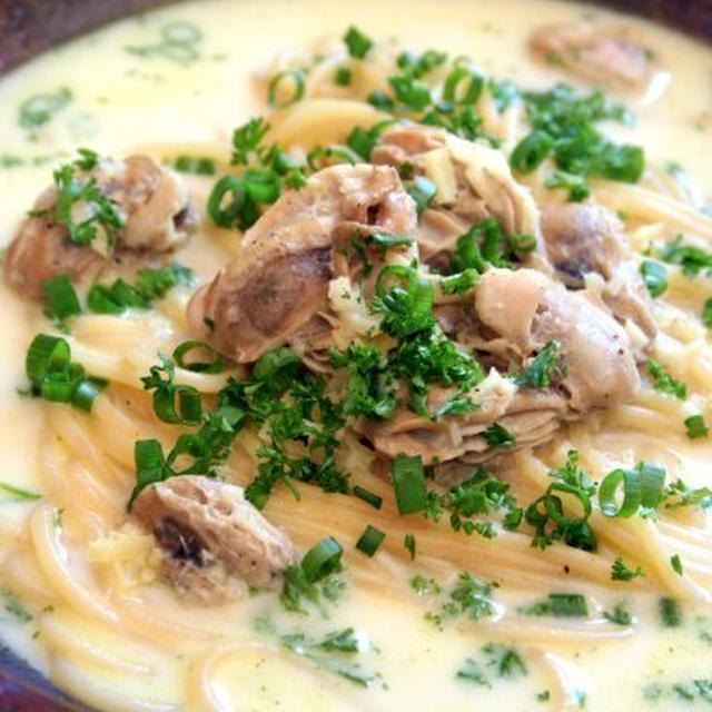 Oyster Pasta Soup牡蠣スープパスタ