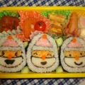 ☆クリスマスまであと16日!!サンタクロースの飾り巻き寿司弁当☆