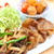 豚もも肉ときのこのソース炒め　レシピ