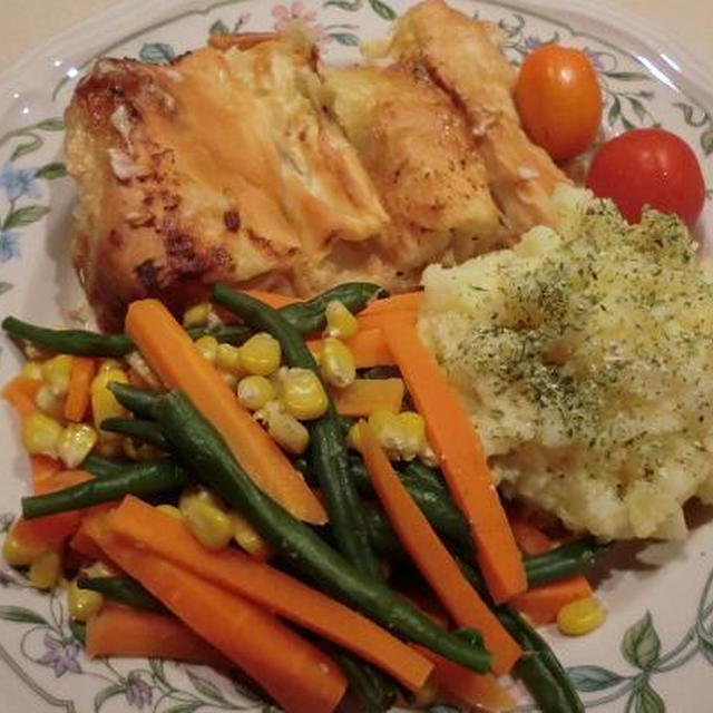 リークとスモークハムのフィロ　オーブン料理と根菜野菜で寒い日に体も温まる