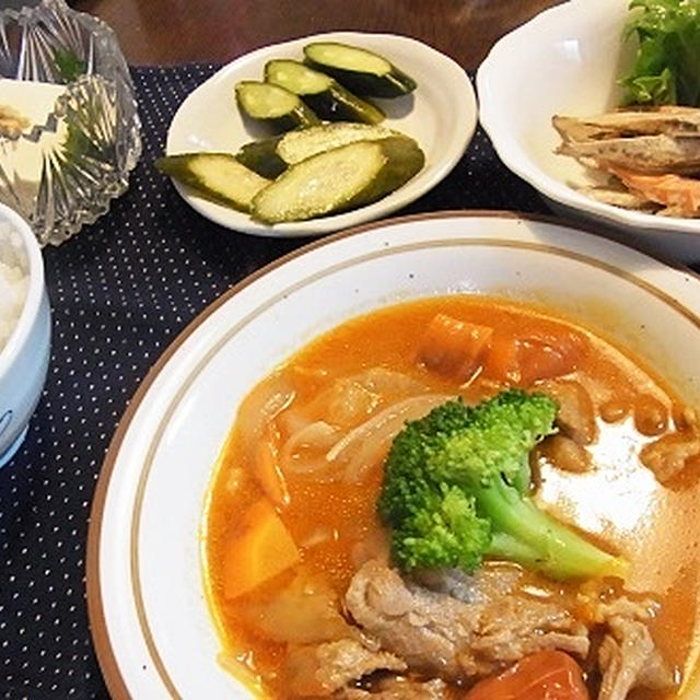 ３度の差　＆　ラム肉のトマト煮