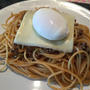 とろ～りポーチドエッグのパスタ　ポロンが変･･･　