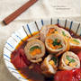 贅沢ローストだし やすまる で 肉巻き野菜の甘辛