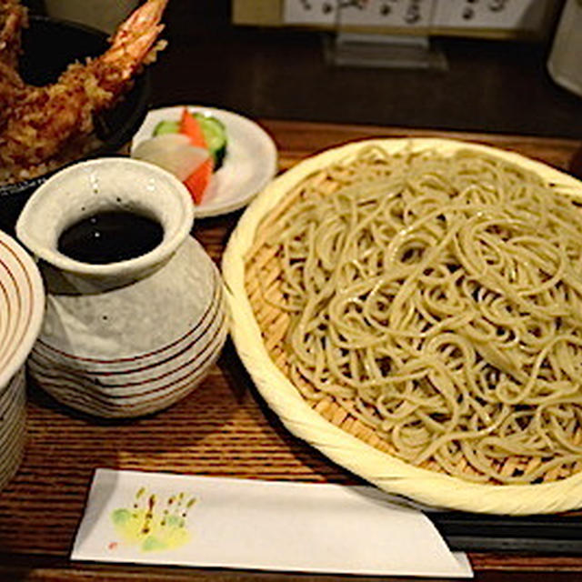 【戸越公園】こま井　おいしい蕎麦と天丼のセットが1000円で楽しめます