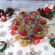 クリスマス&お正月にも♪キウイとイチゴのフルーツ水ようかんカップ