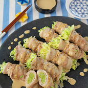 レンジで5分♪春キャベツの豚肉巻きレンジ蒸し！柚子胡椒ダレ