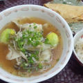 【献立】スープたっぷり手作り水餃子、カニかま入り玉子焼き、玄米入りご飯