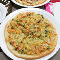 白いピザ２種　～秋鮭グラタンとベーコン＆ゴルゴンゾーラ～