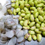 この時期だけのお楽しみ！丹波篠山産の黒豆の枝豆で海老と合わせてかき揚げまいぅ～♪