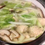 鶏つくねのお鍋は最初に鶏だんごを炊く！