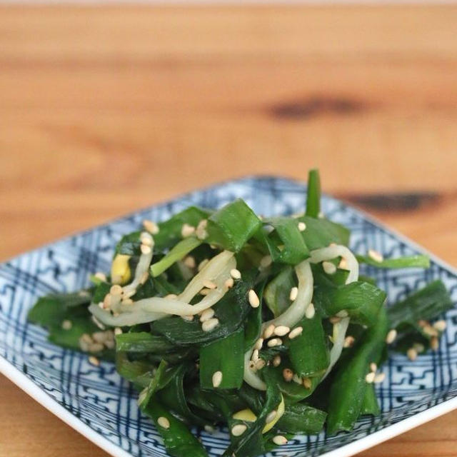 常備菜にも♪にら・ごま・もやし【レシピ】