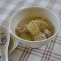 瓜の鶏団子スープ