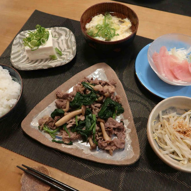 元気のない日の簡単晩ご飯　と　プルモナリアの花♪