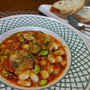 トマトソースがあれば簡単♪鶏と豆のトマト煮
