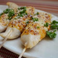 鶏ささみのハニーマスタード味噌焼き鳥 by masahiroさん